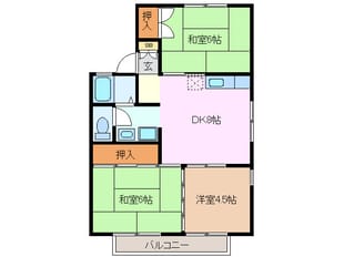 阿漕駅 徒歩12分 2階の物件間取画像